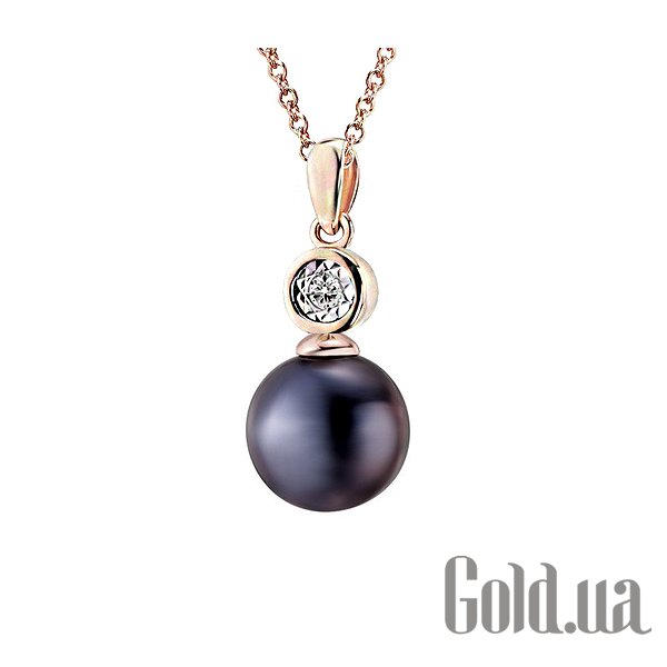 

Женский кулон Lurie Jewelry, Золотой кулон с бриллиантом и пресн. жемчугом