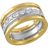 Золотое обручальное кольцо с куб. циркониями, 1612966