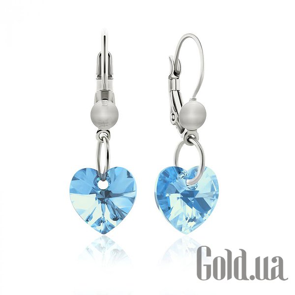 

Серьги с подвесками Kobi, Стальной, Серьги с кристаллами Swarovski