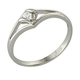 Золотое кольцо с бриллиантом, 1710758