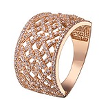 Женское золотое кольцо с куб. циркониями, 1720230