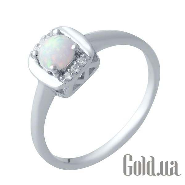 

Женские кольца Fresh Jewelry, Женское серебряное кольцо с опалом и куб. циркониями, 17.5