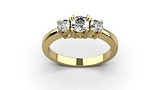 Золотое кольцо с бриллиантами, 1768870