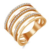 Золотое обручальное кольцо с куб. циркониями, 1772710