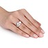 Женское серебряное кольцо с жемчугом - фото 3