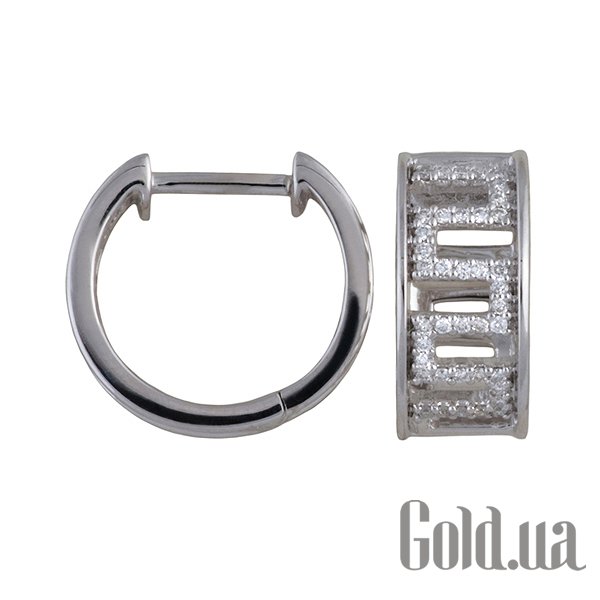 

Серьги-кольца Lurie Jewelry, Золотые серьги с бриллиантами