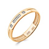 Золотое обручальное кольцо с бриллиантами, 1513383