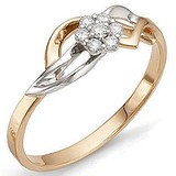Женское золотое кольцо с бриллиантами, 1554599