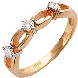 Женское золотое кольцо с бриллиантами, 1605287