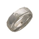 Платиновое обручальное кольцо с бриллиантами, 1620391