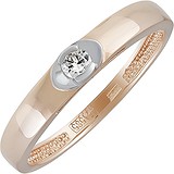 Золотое кольцо с бриллиантом, 1658279