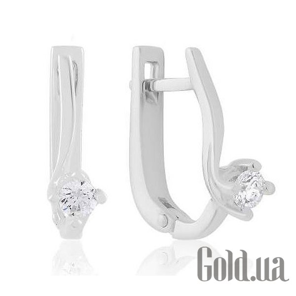 

Серьги Украина, Золотые серьги с Swarovski Zirconia