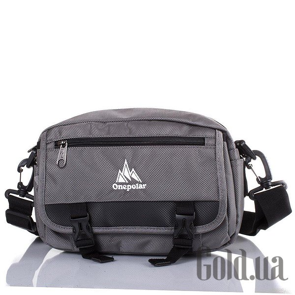 

Сумка мужская Onepolar, Черный;серый, Сумка W5078-grey