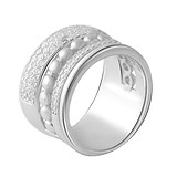 Женское серебряное кольцо с куб. циркониями, 1752743