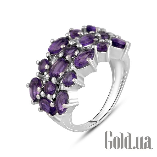 

Женские кольца Fresh Jewelry, Женское серебряное кольцо с аметистами, 16.5