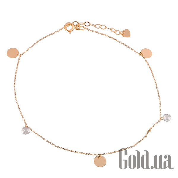 

Браслет Fresh Jewelry, Женский золотой браслет с куб. циркониями, 23