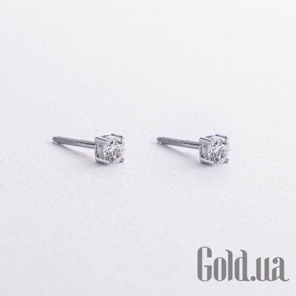 

Серьги-гвоздики Украина, Золотые серьги с куб. циркониями