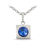 Кулон з ланцюжком з кристалом Swarovski, 829863