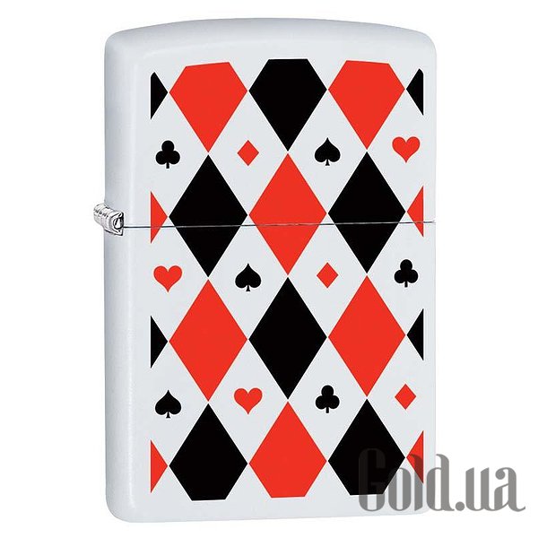 Купити Zippo Запальничка 214 Poker Patterns White Matte 29191 (zip29191)