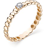 Золотое кольцо с бриллиантом, 1606056