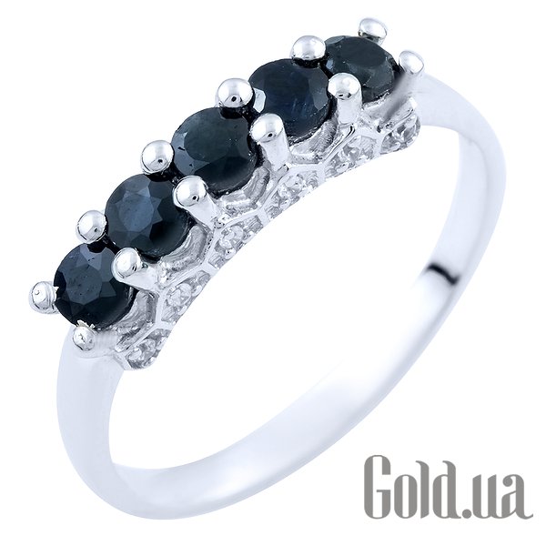 

Женские кольца Fresh Jewelry, Женское серебряное кольцо с сапфирами и куб. циркониями, 17