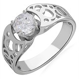 Женское серебряное кольцо с куб. цирконием, 1664424
