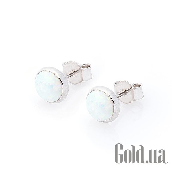 

Серьги-гвоздики Украина, Золотые серьги с синт. опалами