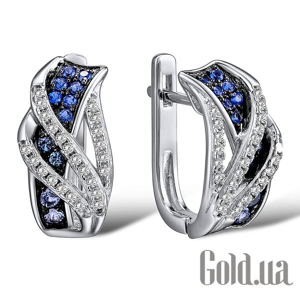

Серьги Lurie Jewelry, Серебряные серьги с куб.циркониями