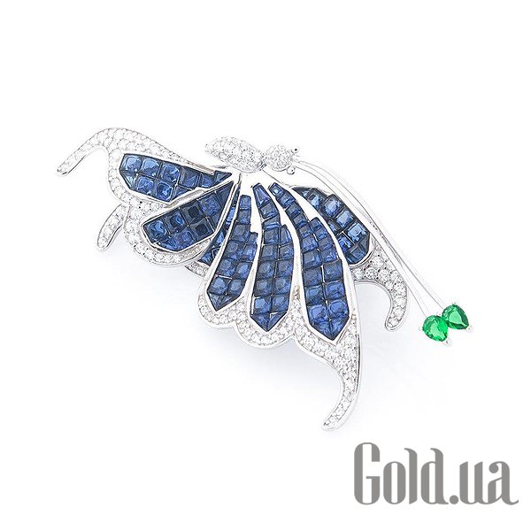 

Броши Украина, Серебряная брошь с куб. циркониями