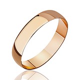 Золотое обручальное кольцо, 004008