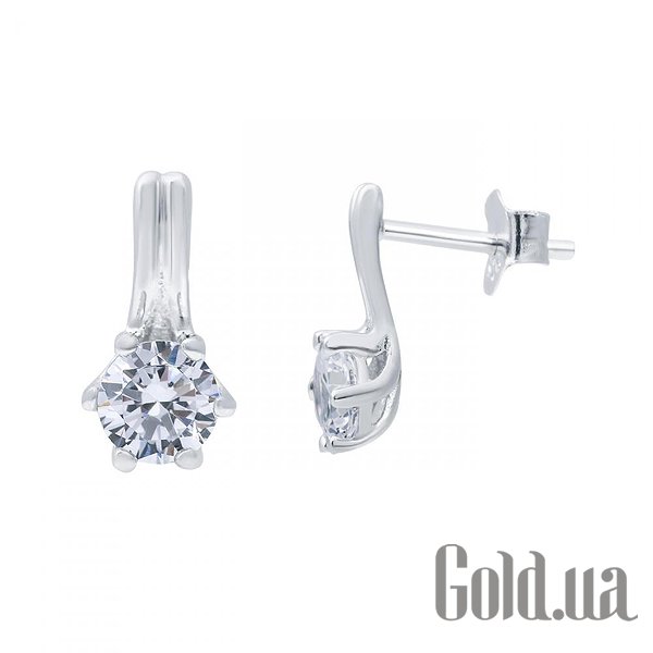 

Серьги-гвоздики Lurie Jewelry, Серебряные серьги с куб. циркониями