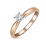 Золотое кольцо с бриллиантом, 1541289