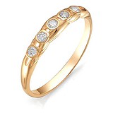 Золотое обручальное кольцо с бриллиантами, 1555113