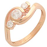 Женское золотое кольцо с бриллиантами, 1605289