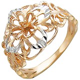 Женское серебряное кольцо в позолоте, 1611433