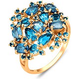 Женское золотое кольцо с топазами, 1635497
