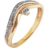 Золотое кольцо с бриллиантами, 1673129