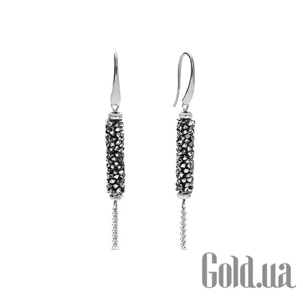 

Серьги с подвесками Spark, Стальной, Серьги с кристаллами Swarovski