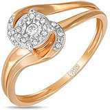 Золотое кольцо с бриллиантами, 1703337