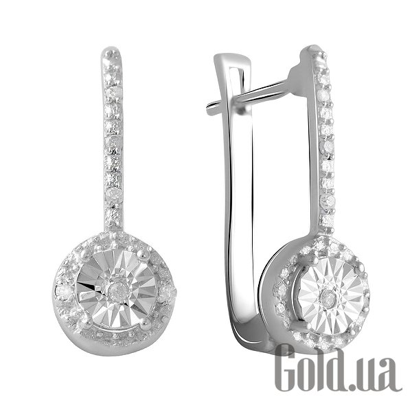 

Серьги Fresh Jewelry, Серебряные серьги с бриллиантами