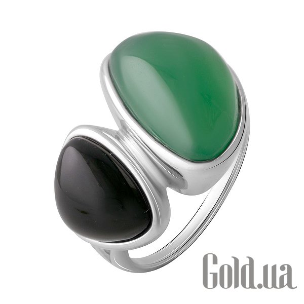 

Женские кольца Fresh Jewelry, Женское серебряное кольцо с агатом и ониксом, 17