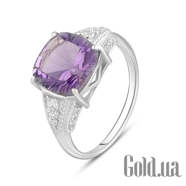 

Женские кольца Fresh Jewelry, Женское серебряное кольцо с аметистом и топазами, 18