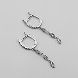 Золотые серьги с бриллиантами, 1796009