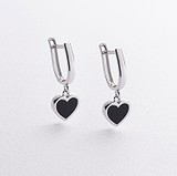 Золотые серьги с эмалью, 1796265