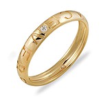 Versace -70% Золотое обручальное кольцо с бриллиантом