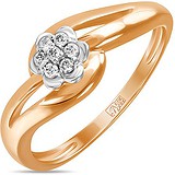 Женское золотое кольцо с бриллиантами, 1624746