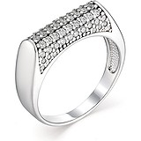 Женское серебряное кольцо с куб. циркониями, 1651882