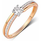 Золотое кольцо с бриллиантами, 1703338