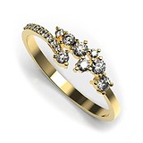 Женское золотое кольцо с бриллиантами, 1768874