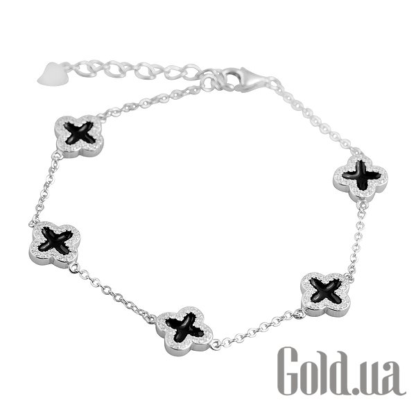 

Женские браслеты Fresh Jewelry, Женский серебряный браслет с куб. циркониями, 17